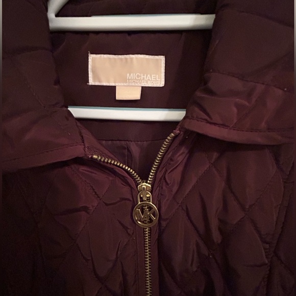 Michael Kors Quilted Jacket - Deep Burgundy size M - Picture 7 of 10